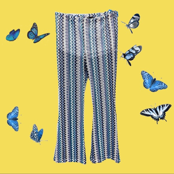 Groovy pair of blue crochet pants! - Picture 3 of 4